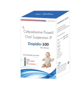 Dopido-100 Dry Syrup – Cefpodoxime Proxetil Oral Suspension IP