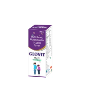 GLOVIT Multivitamin Syrup – Multivitamin, Multimineral & L-Lysine ( 200 ml)