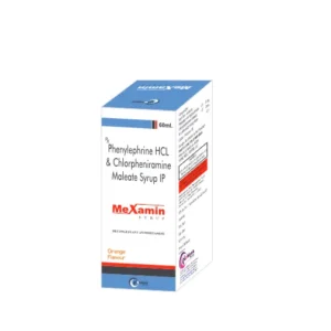 MeXamin Syrup (60 ml)  Phenylephrine HCl & Chlorpheniramine Maleate Syrup IP (Orange Flavour)