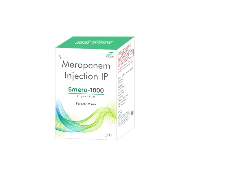 Meropenem Injection IP 1000 mg (Smero-1000)