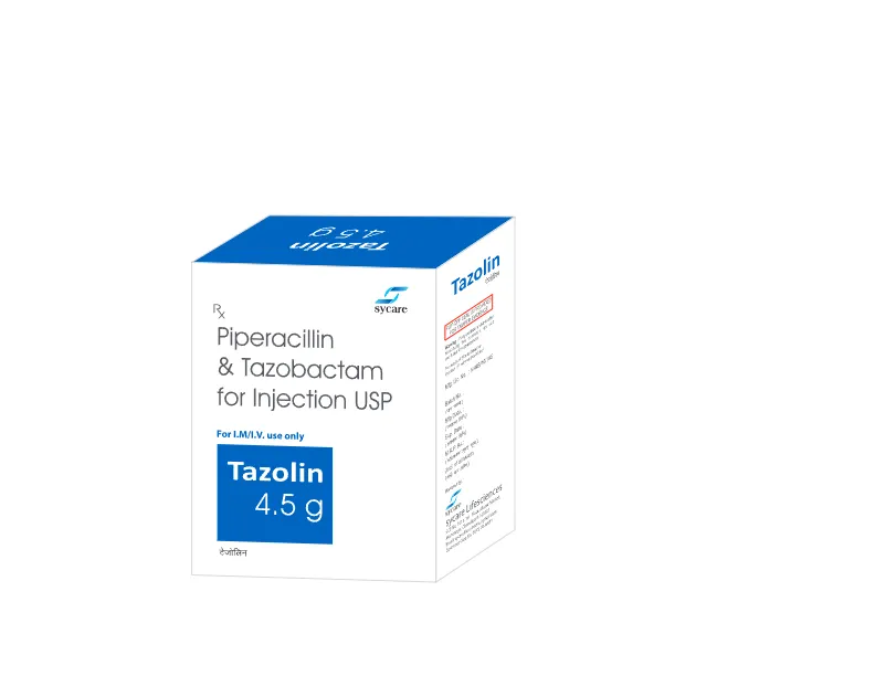 Piperacillin & Tazobactam for Injection USP – Tazolin 4.5 g