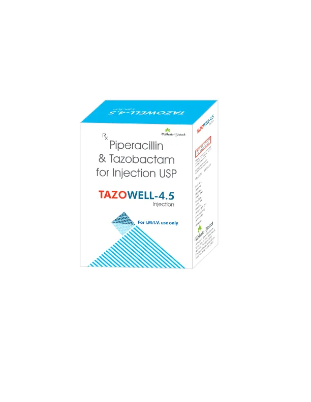 Piperacillin & Tazobactam for Injection USP – TAZOWELL-4.5