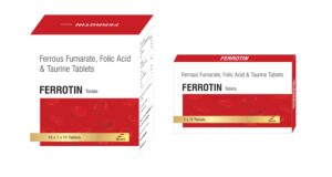 Ferrotin Tablets: Advanced Iron, Folic Acid & Vitamin B12 Formula