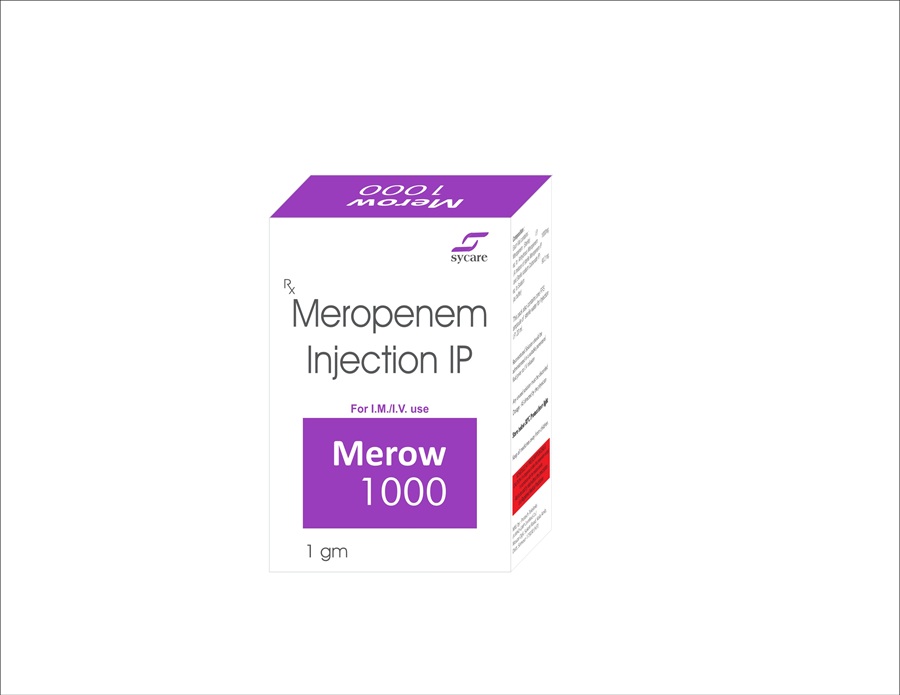 Merow 1000: Meropenem Injection IP 1gm