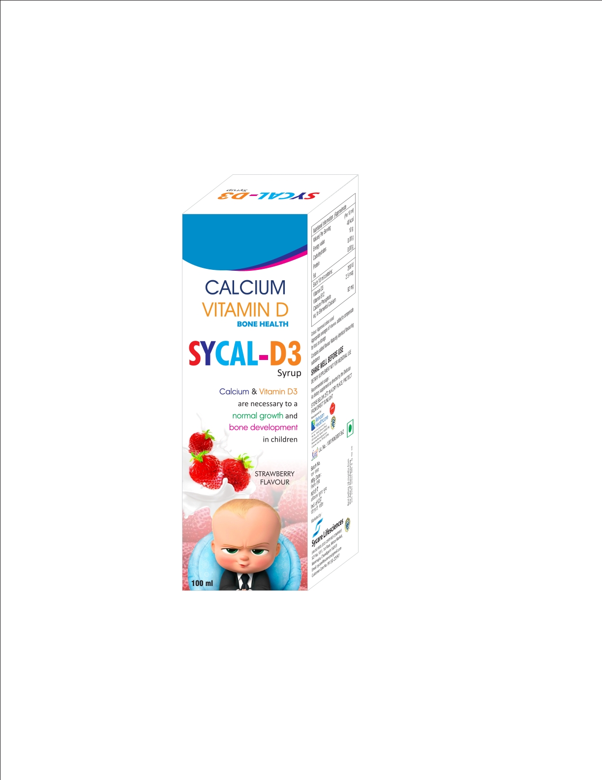 SYCAL-D3 Suspension (Calcium with Vitamin D3 Pediatric Oral Suspension)