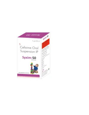 Cefixime Oral Suspension IP – Syxim-50 Dry Syrup
